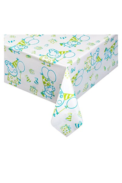 OEM Față de Masă de Petrecere din Plastic Verde Bleu Peppa George 180x120 cm ...