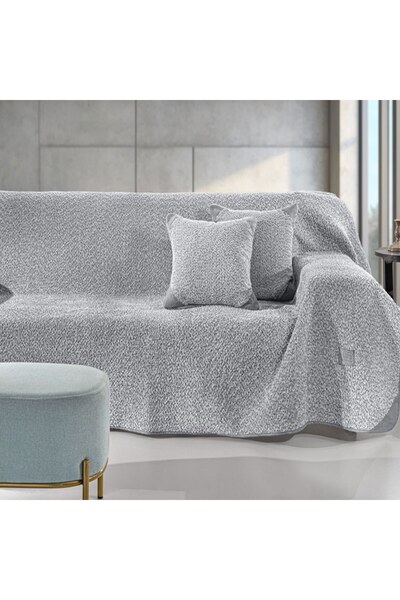 Guy Laroche Lama Silver Ριχτάρι για Τριθέσιο Καναπέ, 170 x 300 εκ.
