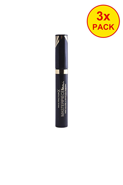 Max Factor Pachet de 3 rimeluri negre MASTERPIECE pentru volum și definiție m...