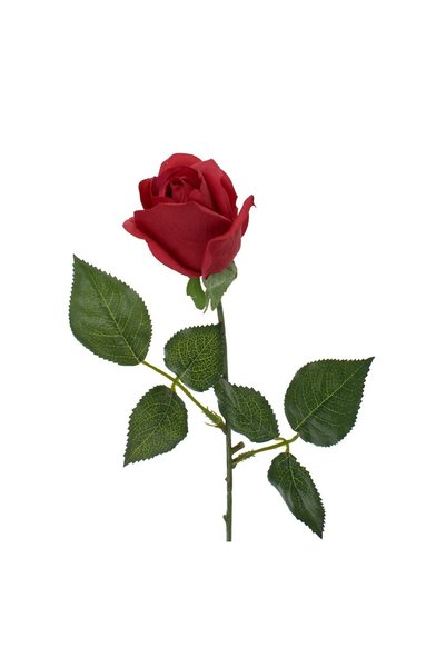 OEM Floare Artificială Trandafir Roșu 55 cm – Decor Realist pentru Casă și Ev...