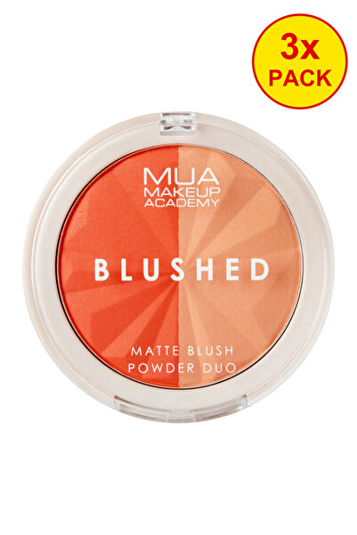 MUA Makeup Academy 3x PACK Duo Powder Blusher - Clementine