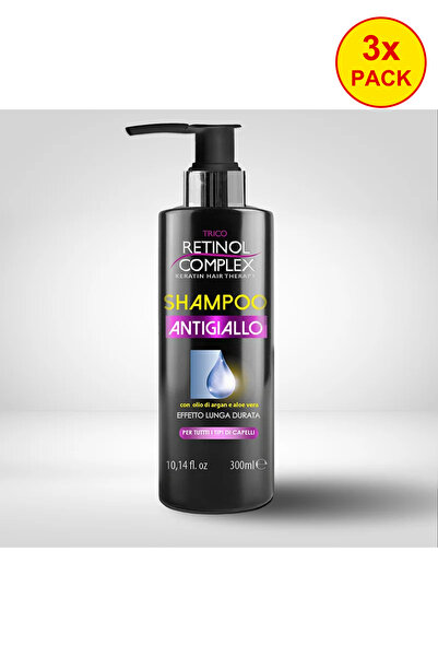 Retinol Complex 3x PACK Anti-Yellow Shampoo - 300 ml