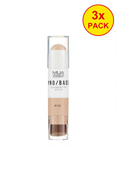 MUA Makeup Academy 3x PACK Pro Base Foundation Stick - 110