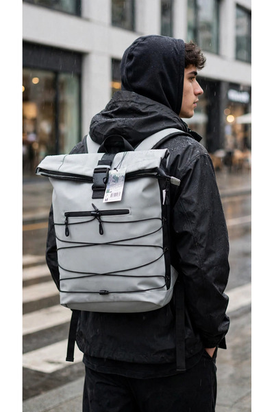 ACTION RUCSAC - IMPERMEABIL -neopren - ROLL-TOP GRI