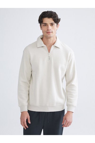 LC Waikiki Nevavm Farkıyla Lcw Vision Beige 3 Thread Rastered Plain Standard ...