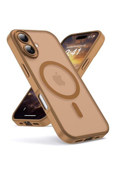 Joyshell Husa pentru iPhone 17, Frost Matte cu MagSafe, Protectie Completa, Bej
