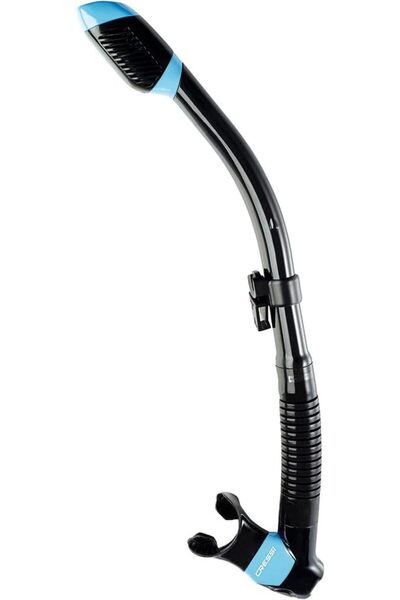 Cressi Supernova Dry Snorkel with Valve and Splash Guard for Snorkeling and F...