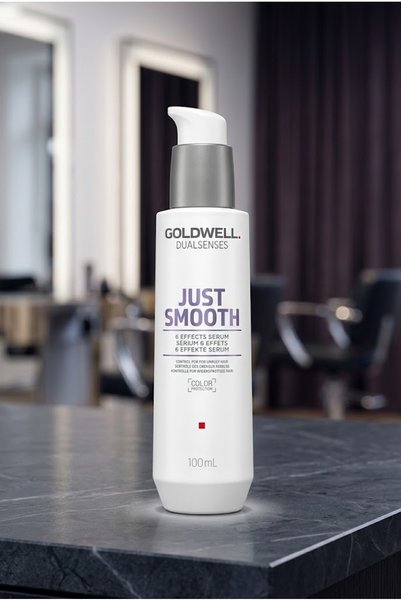 GOLDWELL Dualsenses Just Smooth 6 Effects Anti-Frizz Smoothing Serum for Friz...
