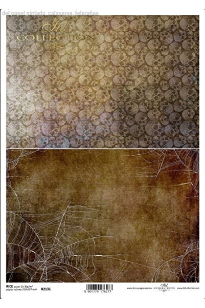 ITD Collection Rice paper with Halloween motif ITD R2131