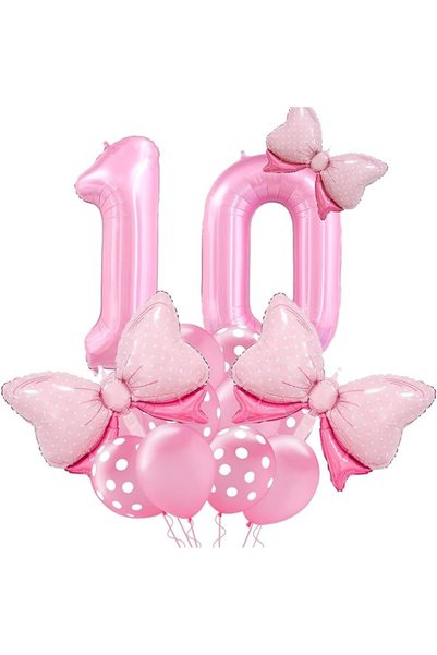 THE WHITE SHOP Balloons Number 7, 40 Inches Pink Foil for Birthday Parties