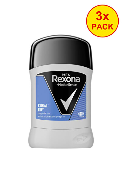 Rexona Pachet 3x Antiperspirant Bărbați Cobalt Dry , 50 ml