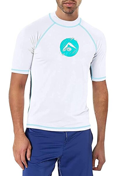 Kanu Surf قميص سباحة رجالي من ماركة ميركوري بأكمام قصيرة وحماية من الشمس UPF 50+