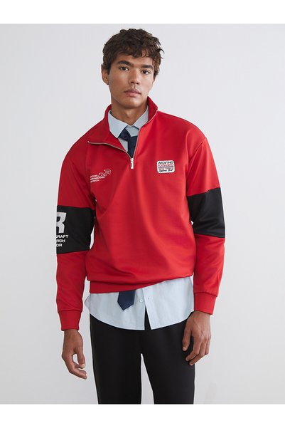 LC Waikiki Nevavm Farkıyla Xside Red 3 Threaded Color Block Loose & Baggy Men...
