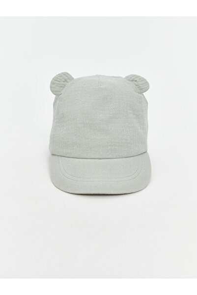 LC Waikiki Nevavm Lcw Baby Green Gabardine 3D Baby Boy Cap Hat with Difference