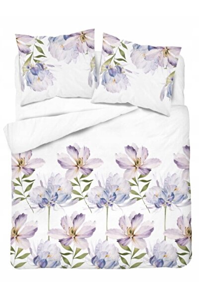 Detexpol Lenjerie de pat din flanelă 220x200 Flori Violete