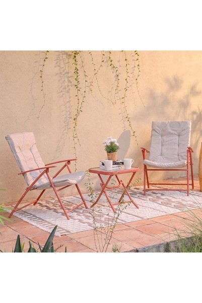 Generic Brand DANUBE HOME Cyrus Balcony Set 2+1 | 2-Seater Set With Table | A...