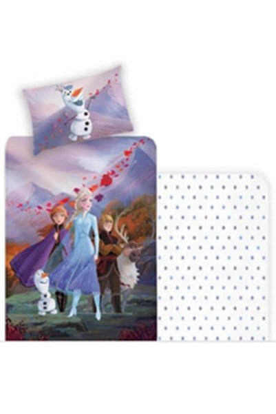 CARBOTEX Lenjerie de pat din bumbac 160x200 COTTON COUNTRY FROZEN Anna și Elsa