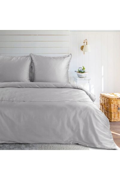 Eurofirany Lenjerie de pat Bumbac 220 x 200 3 piese Retro cu dantelă decorati...