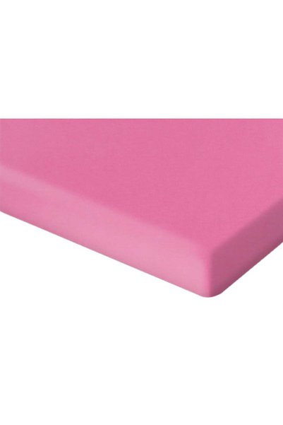 NO BRAND Cearșaf de pat din jerseu cu elastic 90x200 Roz închis Colecția Pres...