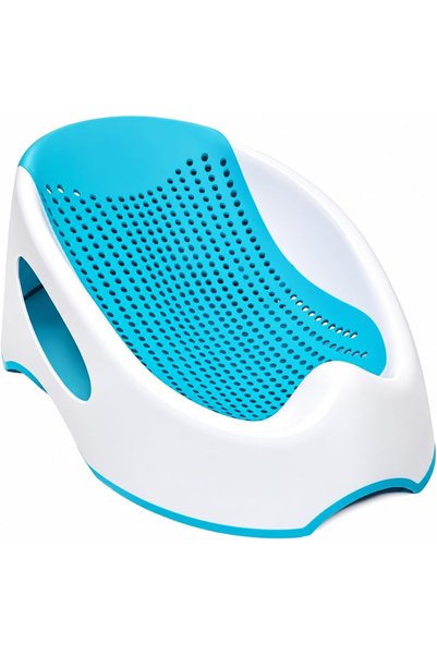 Generic Clean Cradle Non-Slip Secure Infant Baby Bather With Inclined Headrest, 3-6 Months, Assorted (BLUE)