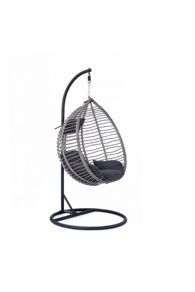 Generic Brand Multi Home Furniture Black & Grey Swing Chair – Hanging Chair w...