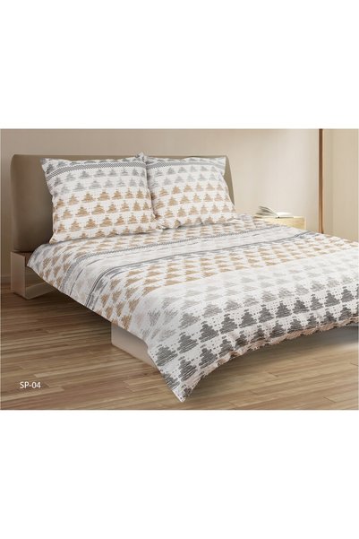 Matex Lenjerie de pat din satin PREMIUM 220x200 Design Geometric