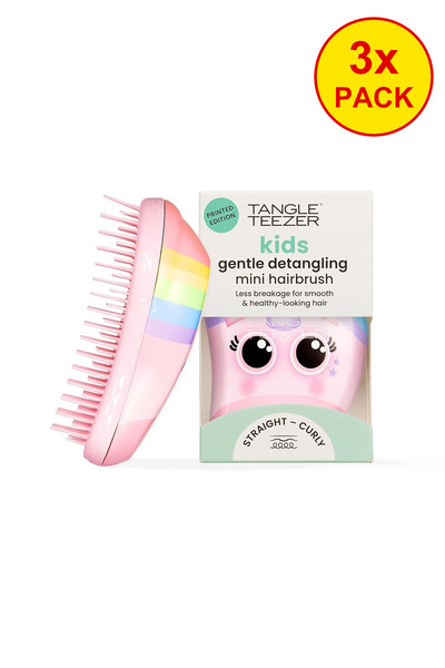 Tangle Teezer 3 броя мини четки за коса за деца - Безболезнена четка за разпл...