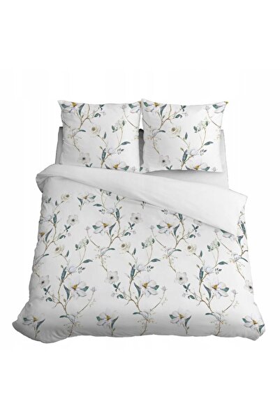 Detexpol Lenjerie de pat din satin 220x200 Flori Deschise
