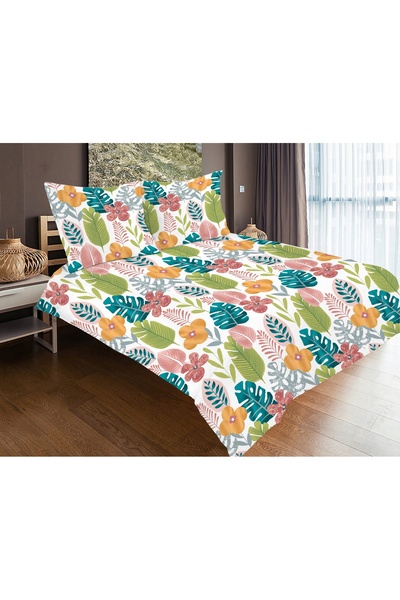 Matex Lenjerie de pat din satin 160x200 EXCLUSIV 51 Flori Colorate
