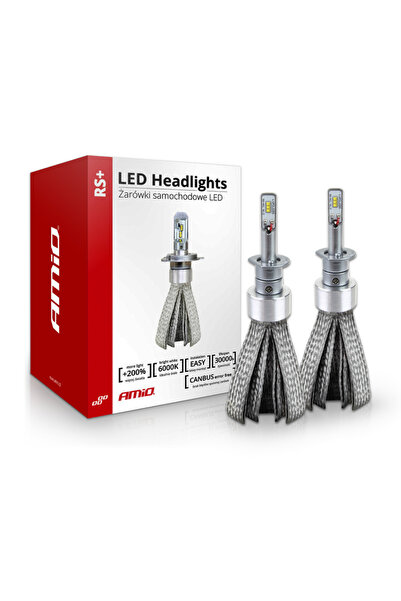 AMIO Becuri LED auto H1 Canbus RS+ 50W