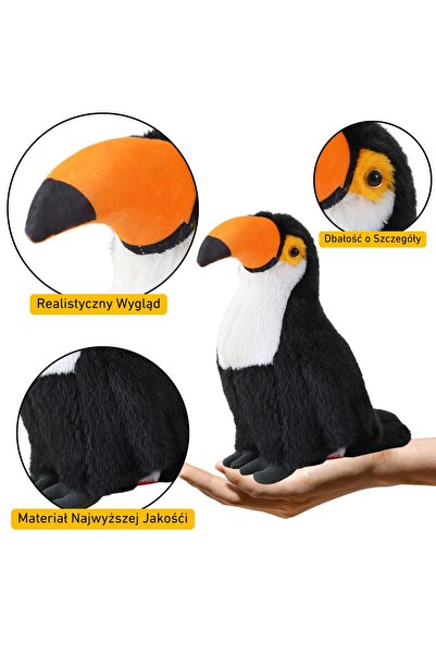 LeanToys Jucărie de pluș Tucan