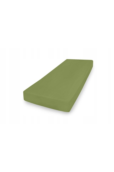 Matex Cearșaf de pat din jerseu cu elastic 150/160x190/200 PREMIUM Verde închis