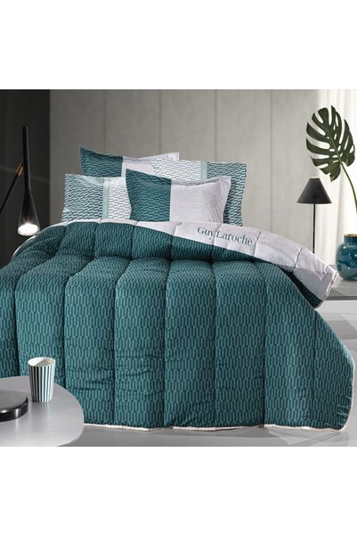 Guy Laroche Πάπλωμα Στάτους Πετρόλ Μικροσουέτ, 220 x 240 εκ.
