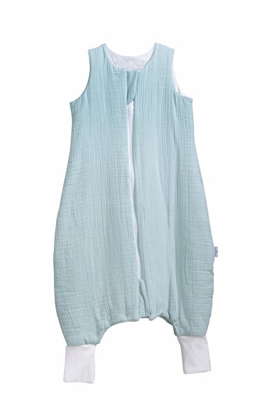 BabyMatex Sac de dormit pentru copii 95cm MUŞLIN TO GO cu picioare Mentă