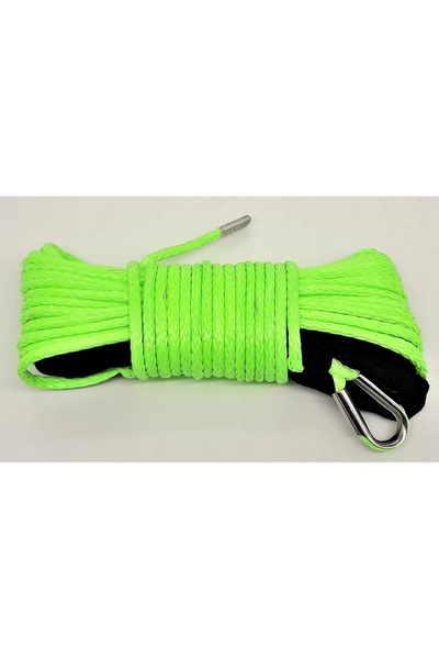 X-ATV Cablu sintetic pentru troliu ATV 15m 6mm verde lime