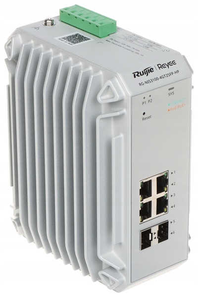 RUIJIE REYEE RG-NIS3100-4GT2SFP-HP SWITCH INDUSTRIAL POE SFP CU 4 PORTURI