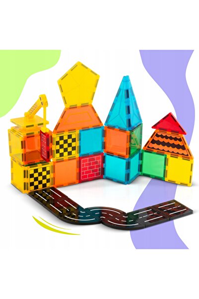 Ricokids Blocuri magnetice de construcție, jucării educative, 72 de piese RK-780