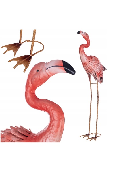 KADAX FIGURINĂ DE GRĂDINĂ FLAMING GARDEN 76 cm FIGURINĂ DE GRĂDINĂ DIN OȚEL D...