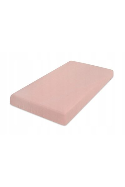 BabyMatex Cearșaf de muselină cu elastic 70x140x10 în cutie, roz pudră