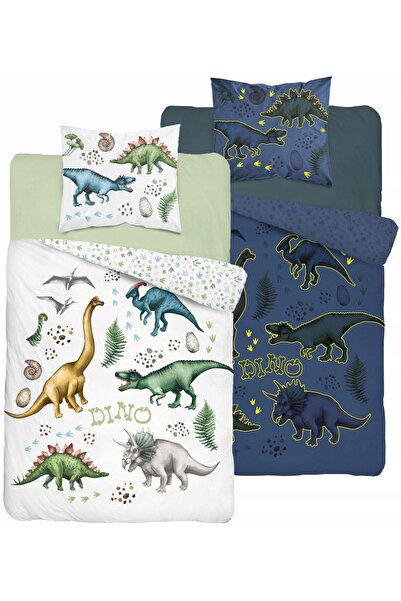 Detexpol Lenjerie de pat fosforescentă cu dinozauri 160x200 HIT