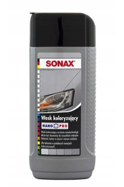 Sonax Ceară de culoare argintie Nano Pro 250ml - Ceară Carnauba + burete