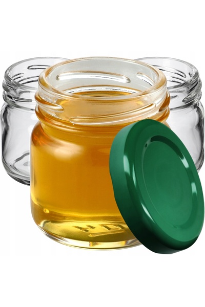 KADAX 100x borcane de 40ml + capace FI43 pentru miere și condimente