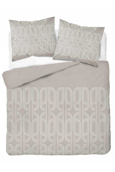 Detexpol Lenjerie de pat din flanelă 220x200 Bej cu ornament