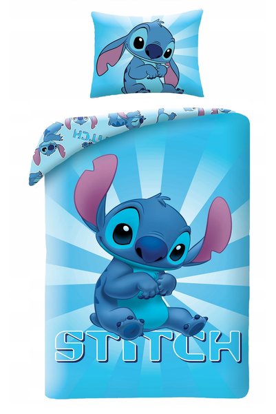 Halantex Lenjerie de pat bumbac 140x200 Lilo și Stitch albastru tineret