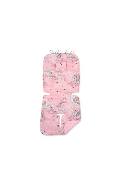 Bobono Inserție pentru cărucior din minky - unicorn roz