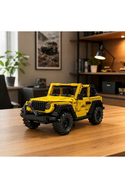 LeanToys Set de blocuri de construcție vehicule off-road