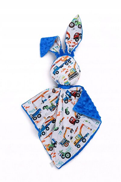 Bobono Jucărie de pluș DOUDOU, cu două fețe, din bumbac și minky - Placă de c...