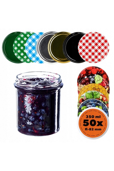 KADAX 50x BORCANE 350 ml PENTRU DĂMĂNĂ MIERE CARNE CAPACE CU filet FI82