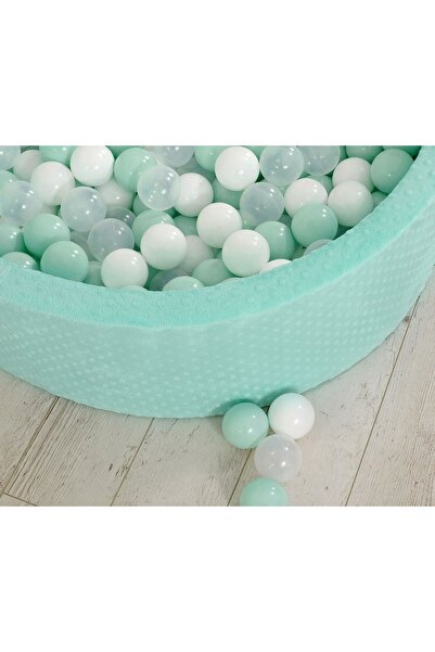 Bobono Piscină gonflabilă minky, înălțime 30 cm, cu 200 de mingi - verde mentă