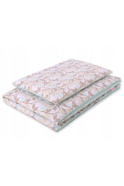 Bobono Set de lenjerie de pat pentru copii, reversibil, din bumbac, 2 piese -...